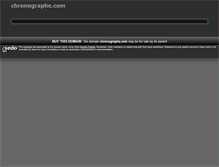 Tablet Screenshot of chronographe.com